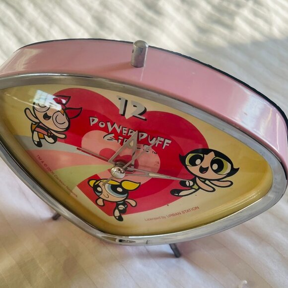 Vintage - POWERPUFF GIRLS DESK Clock. Collectors Item. Battery Operated. - Picture 2 of 7